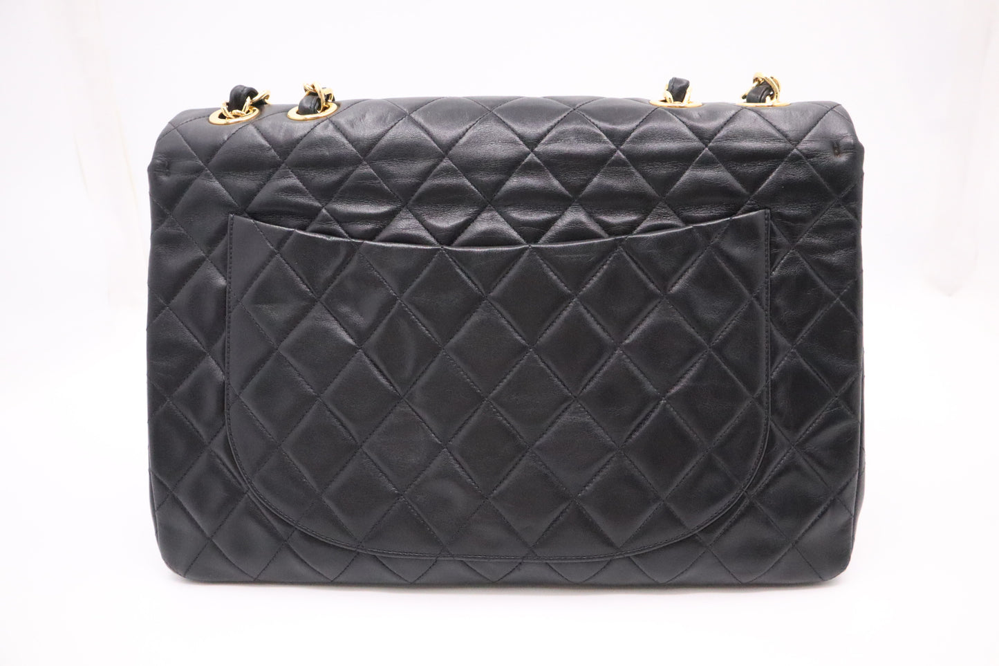 Chanel Maxi Flap in Black Mattelassé Leather