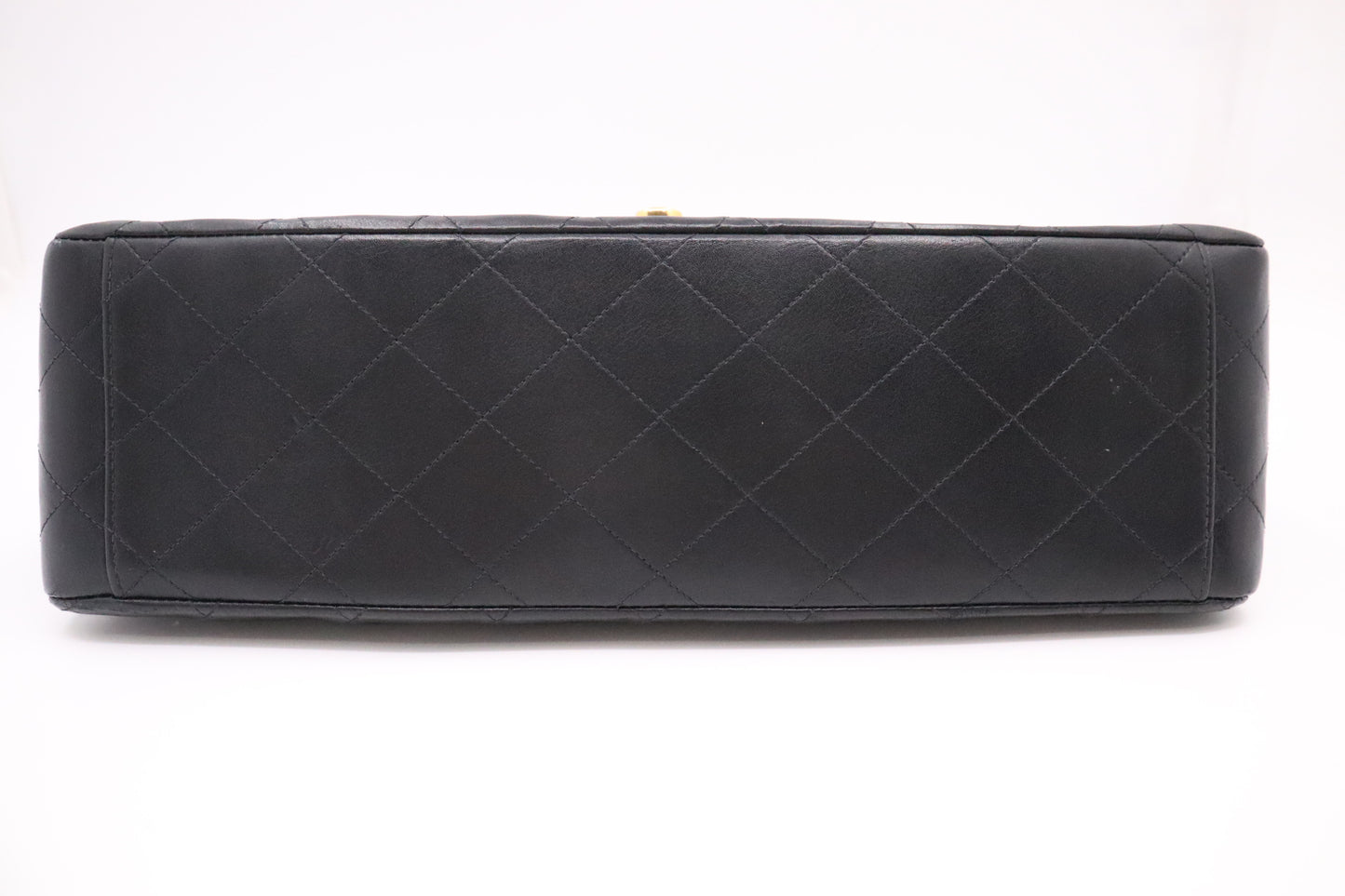 Chanel Maxi Flap in Black Mattelassé Leather