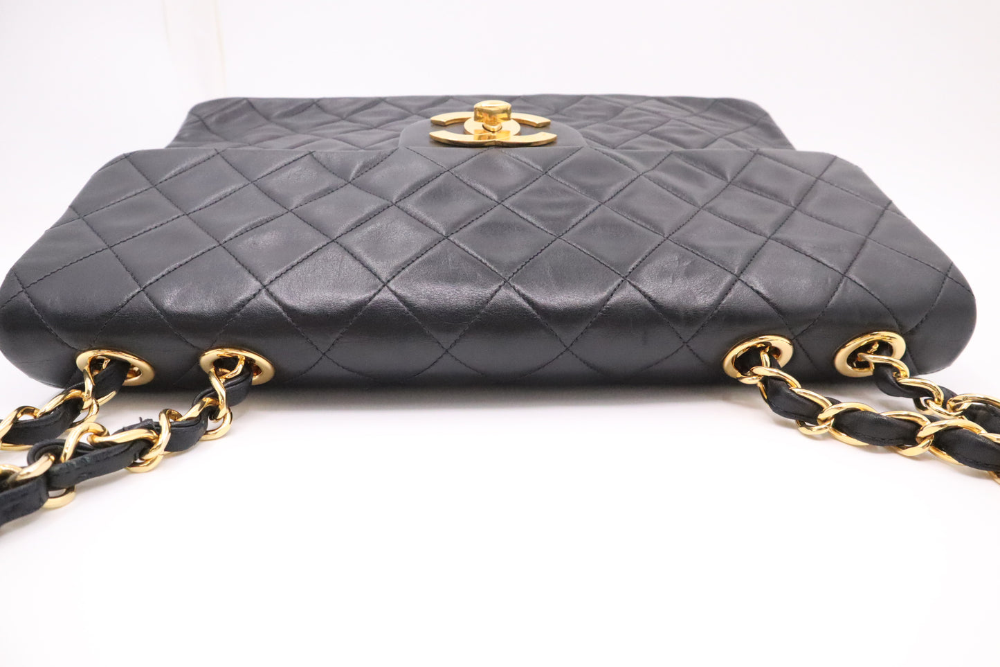 Chanel Maxi Flap in Black Mattelassé Leather