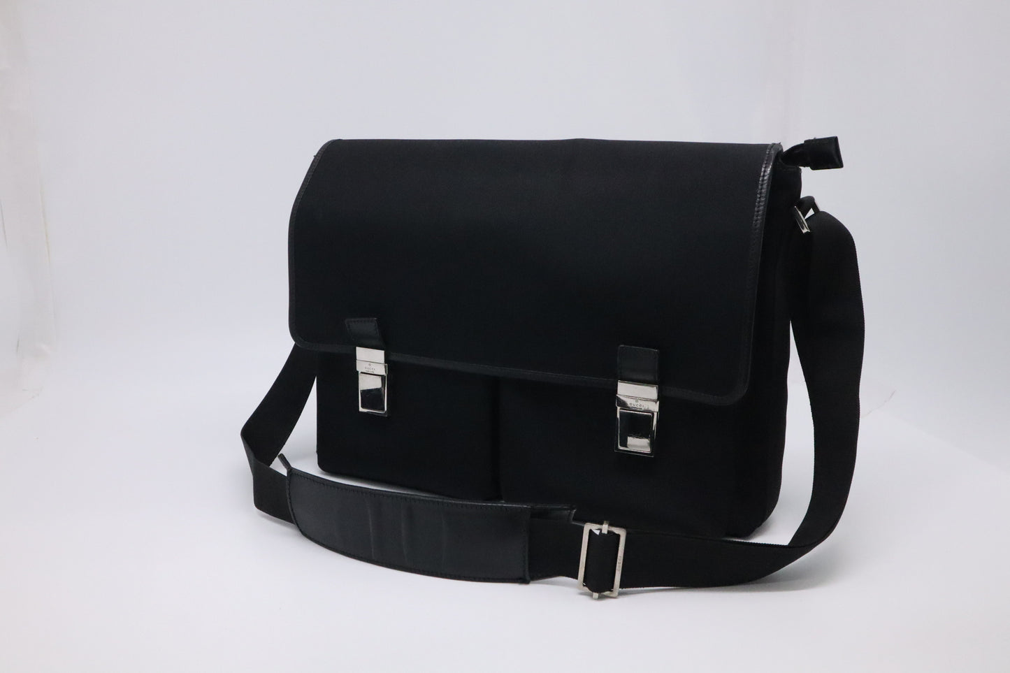 Gucci Messenger Bag in Black Canvas