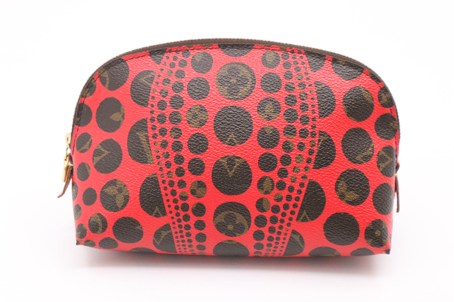 Louis Vuitton x Yayoi Kusama Pochette Cosmetique in Red Infinity Dots Monogram Canvas