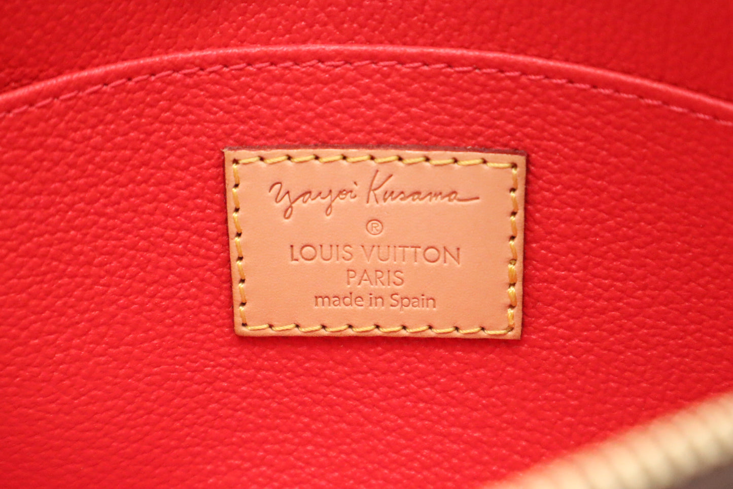 Louis Vuitton x Yayoi Kusama Pochette Cosmetique in Red Infinity Dots Monogram Canvas