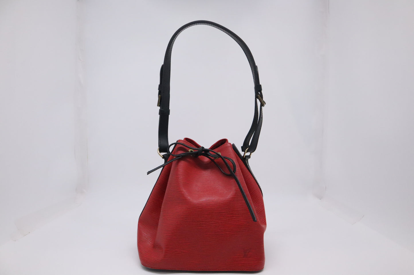 Louis Vuitton Noe in Red and Black Epi Leather