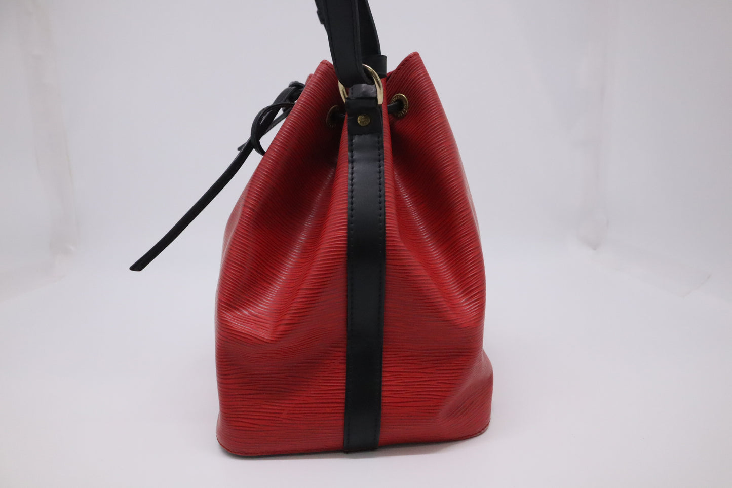 Louis Vuitton Noe in Red and Black Epi Leather