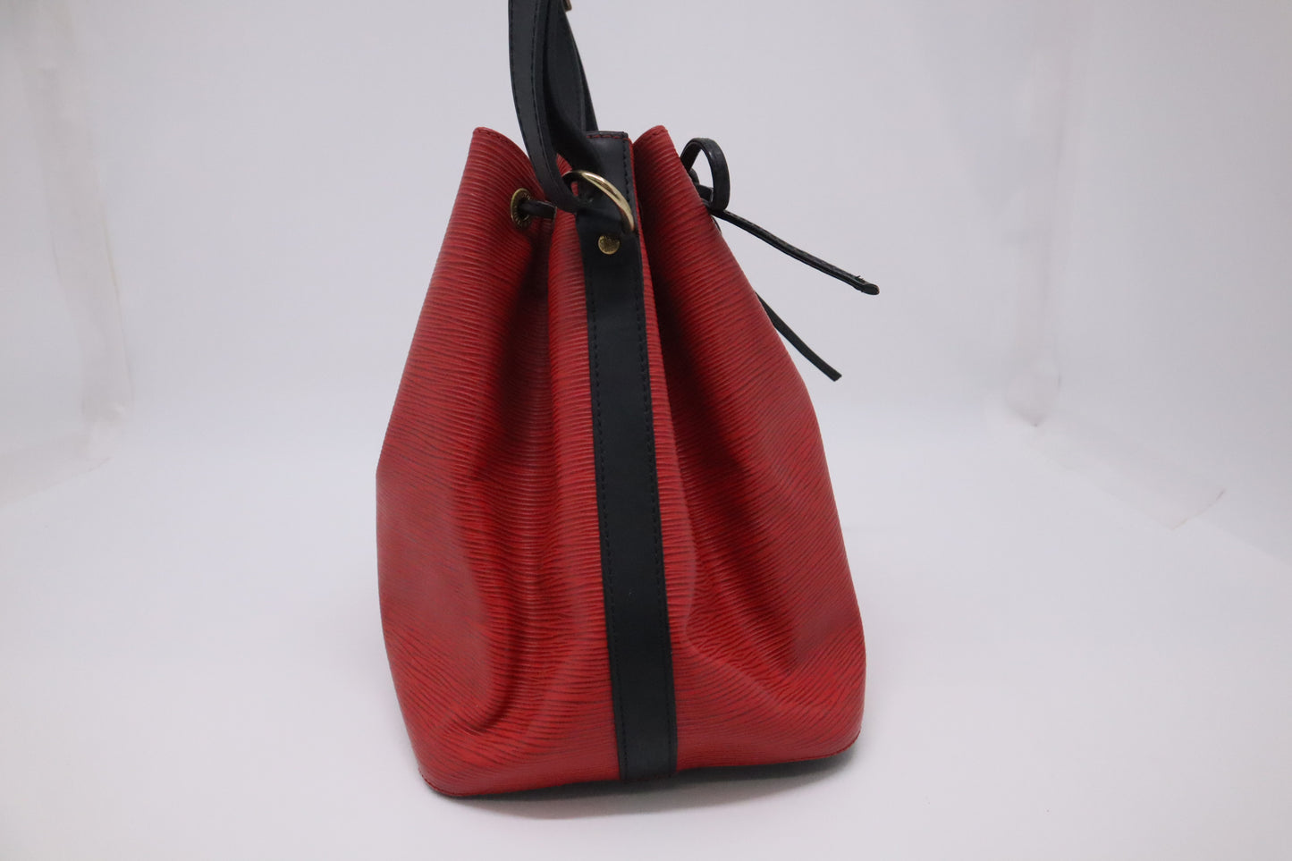 Louis Vuitton Noe in Red and Black Epi Leather