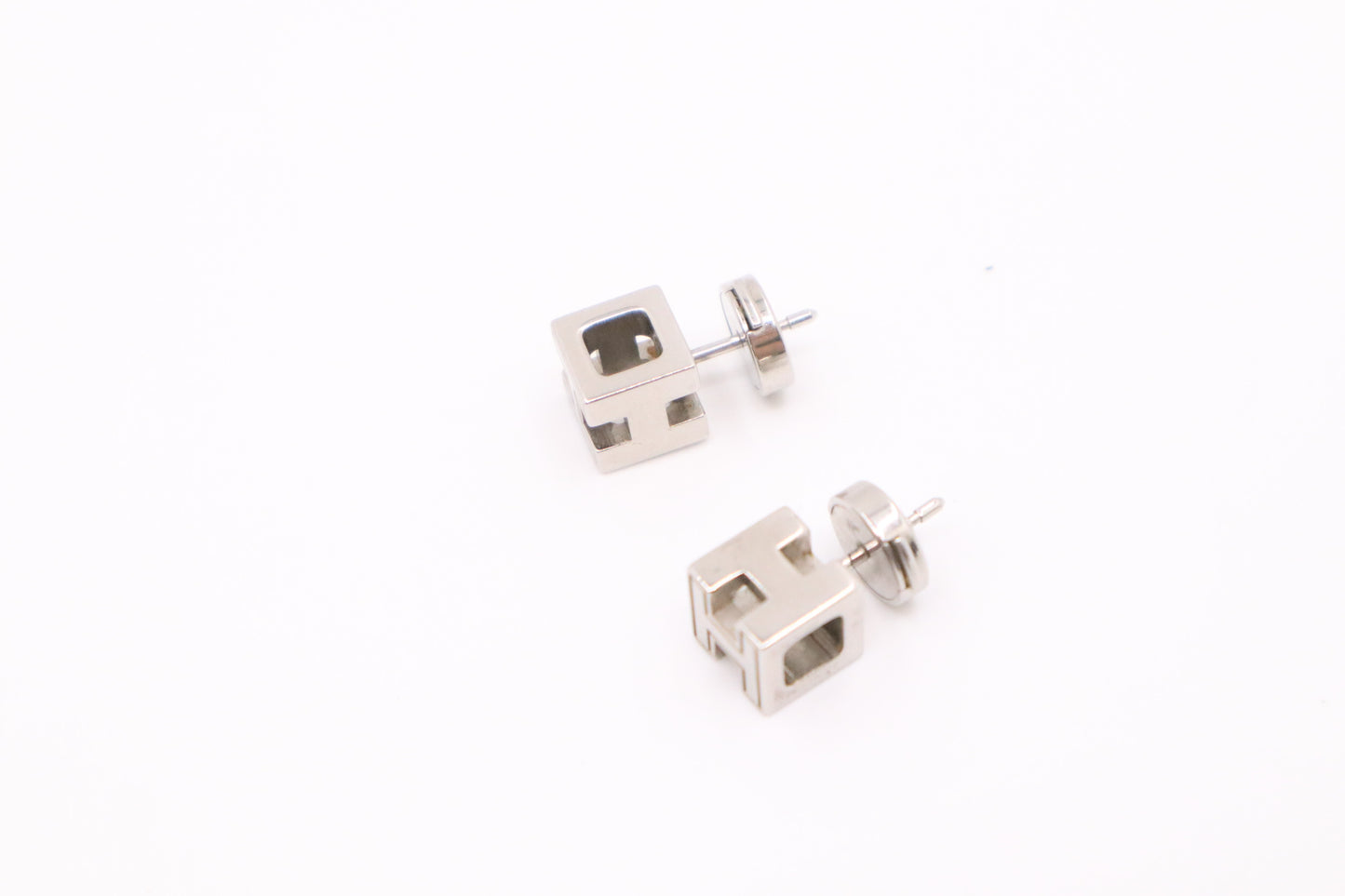 Hermes H Cube Earrings