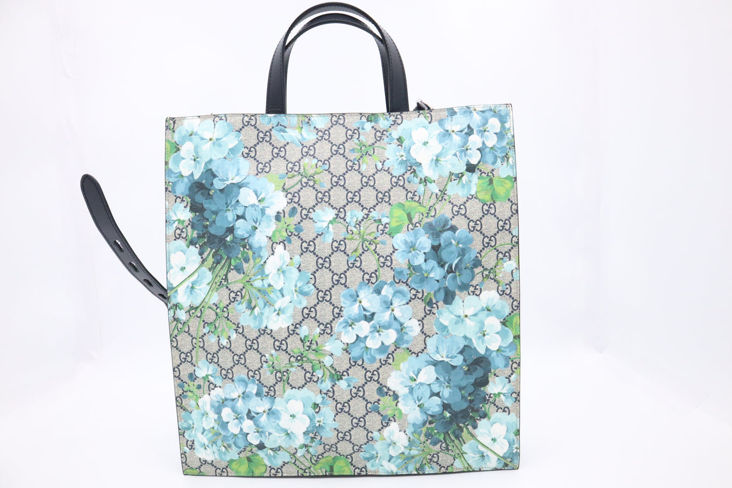 Gucci Tote in Blue Blooms GG Canvas