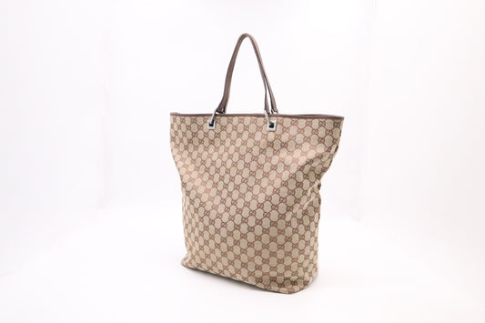 Gucci Large Tote in Brown GG Canvas