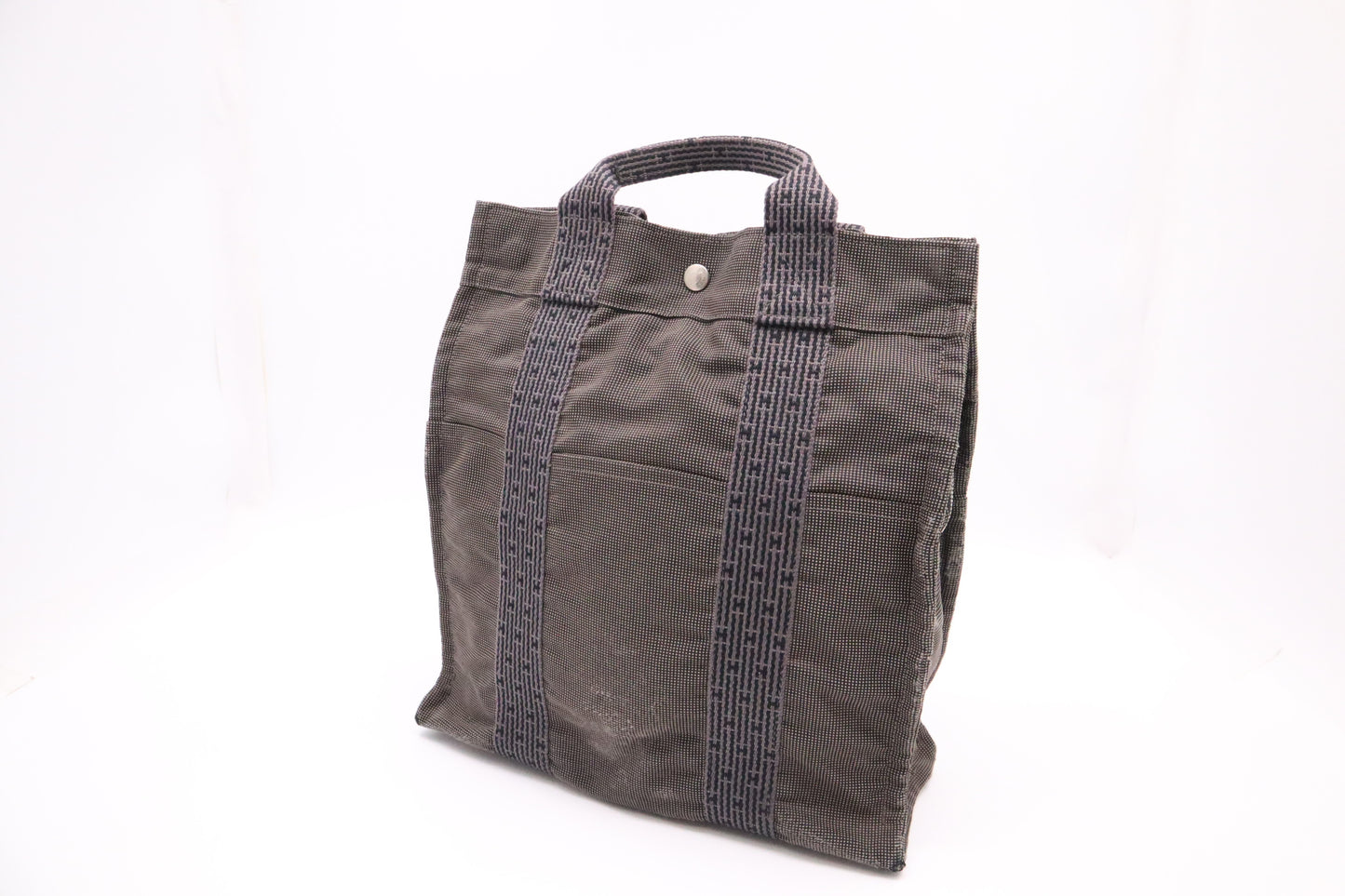 Hermes Herline Backpack in Grey Canvas