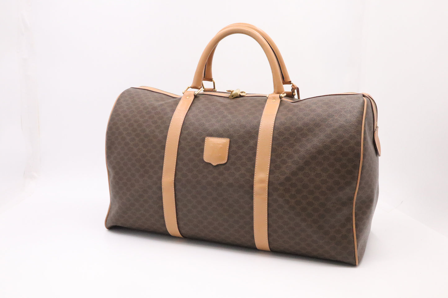 Celine Duffle Bag in Brown Macadam Canvas