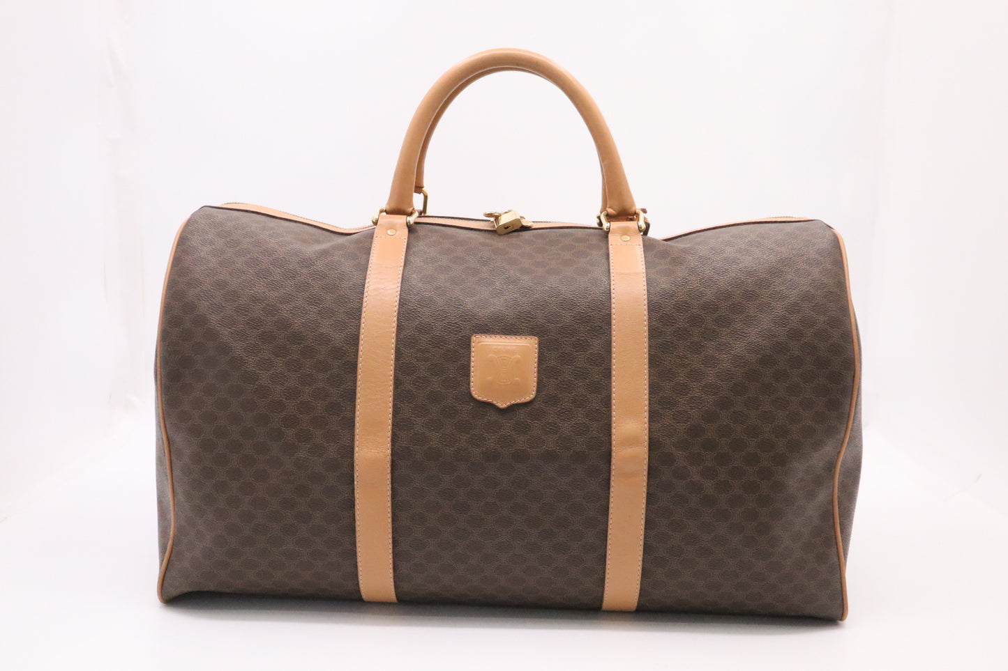 Celine Duffle Bag in Brown Macadam Canvas