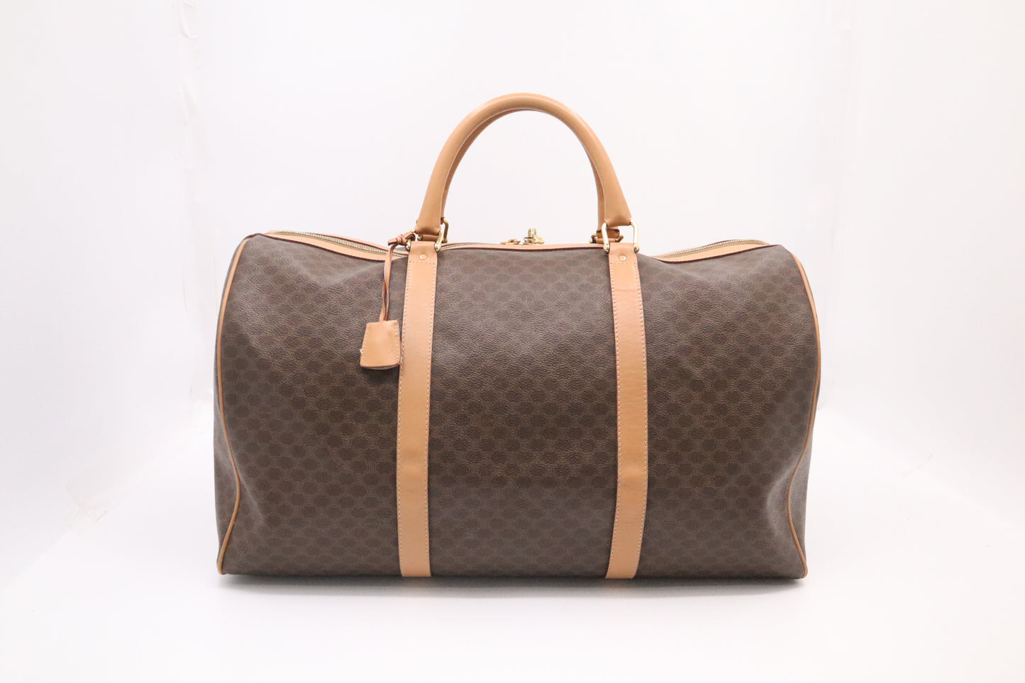 Celine Duffle Bag in Brown Macadam Canvas