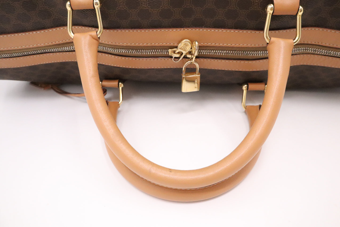 Celine Duffle Bag in Brown Macadam Canvas