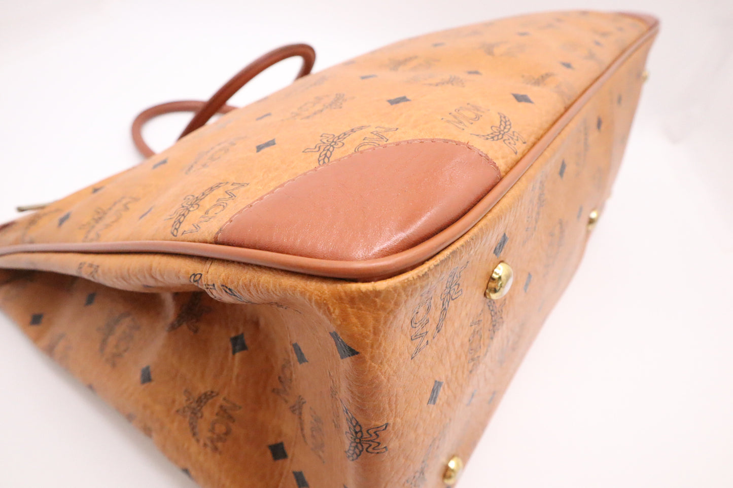 MCM Travel Bag in Cognac Visetos Canvas