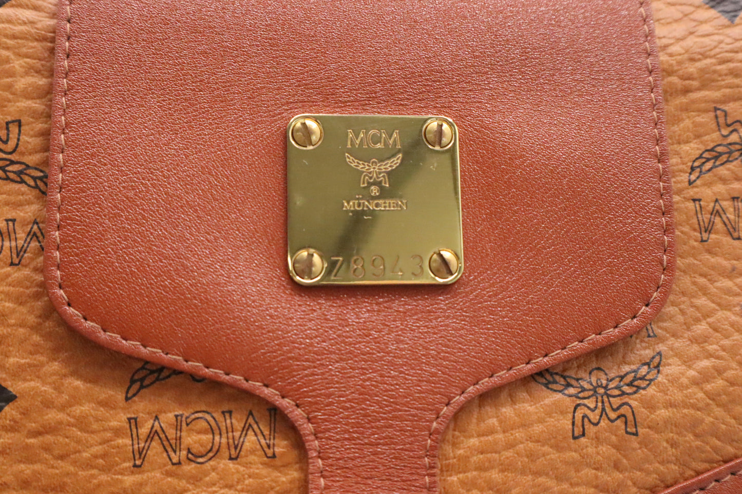 MCM Travel Bag in Cognac Visetos Canvas