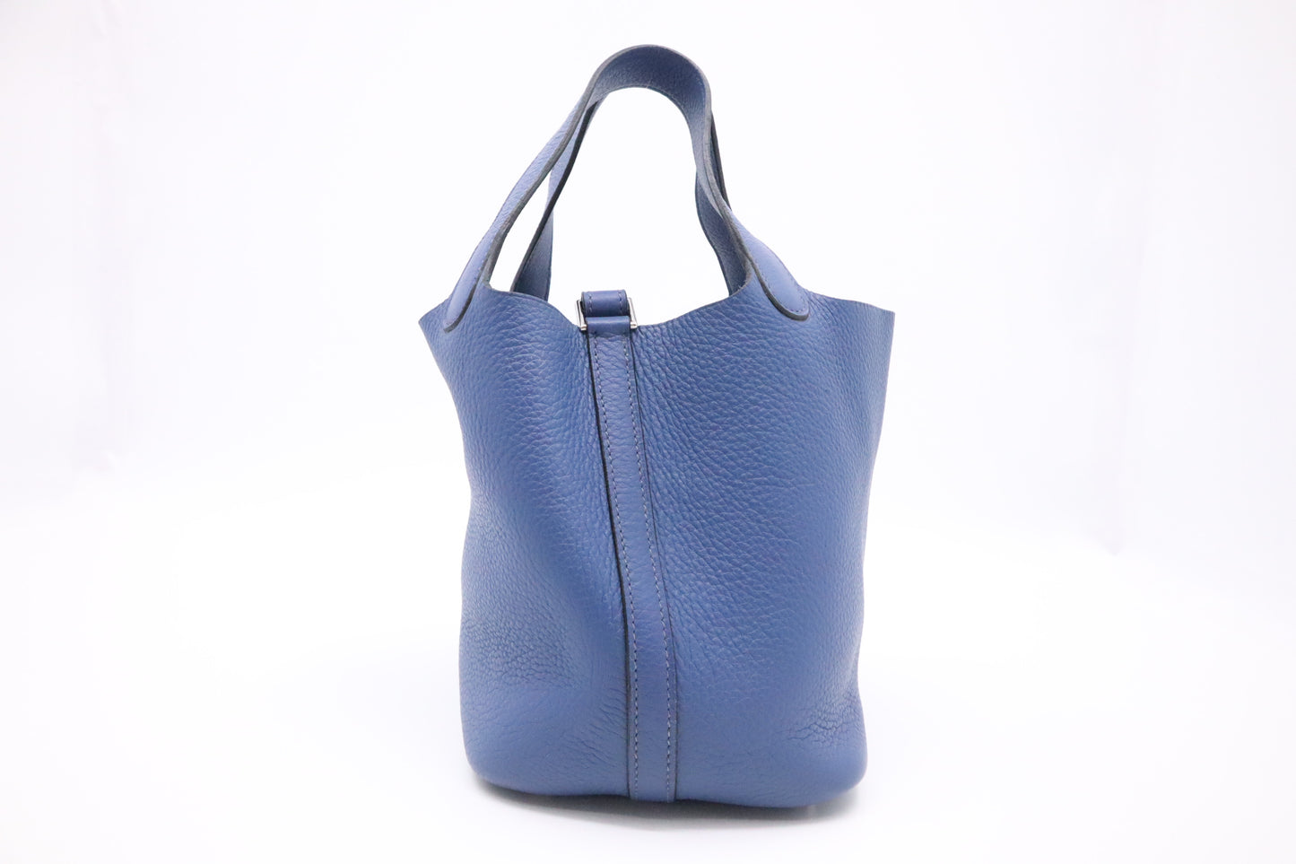 Hermes Picotin 22 in Dark Blue Leather