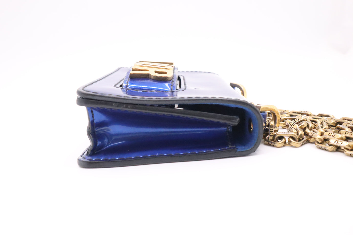 Dior J'Adior Shoulder Bag in Electric Blue Patent Leather