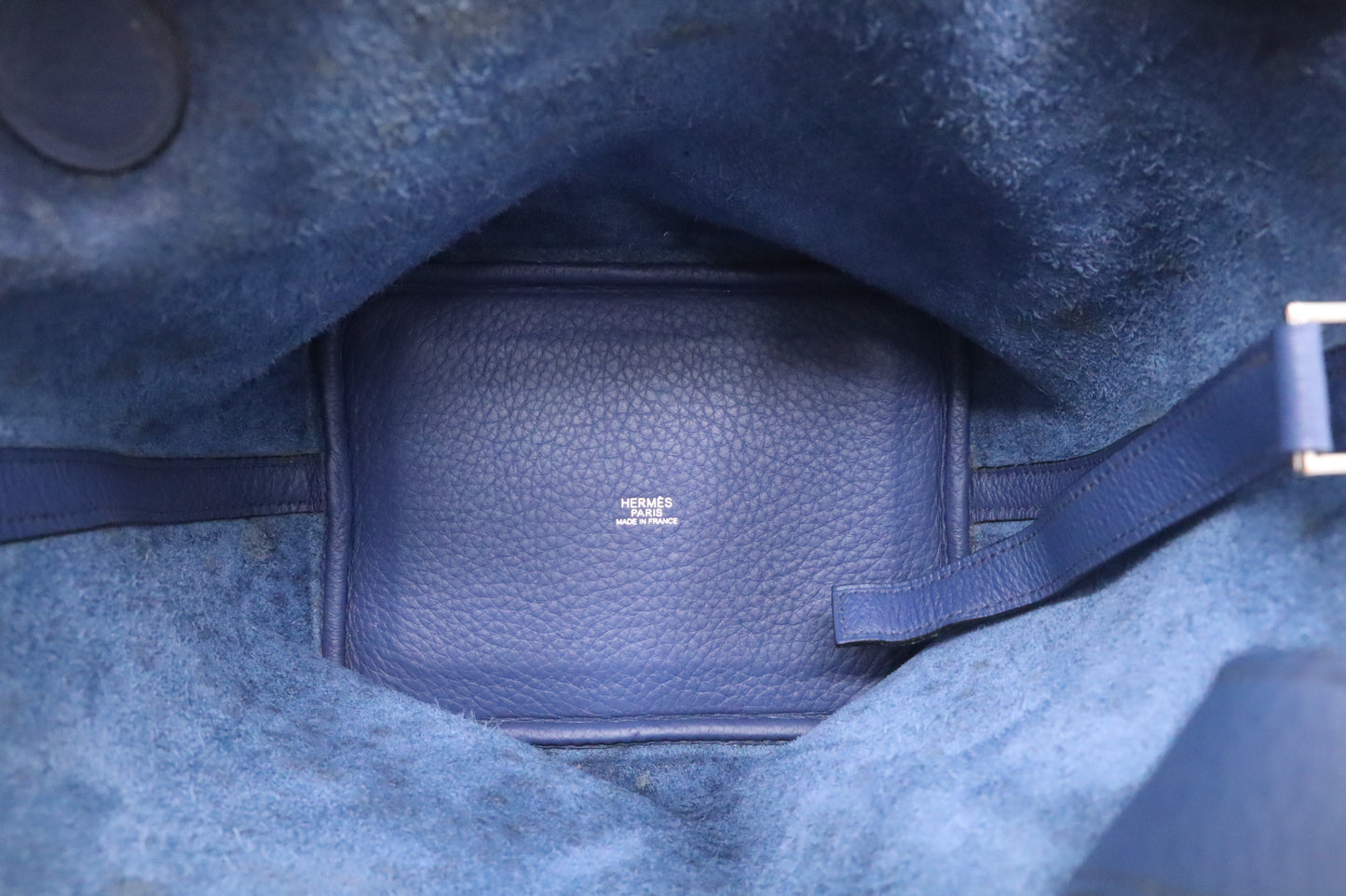 Hermes Picotin 22 in Dark Blue Leather
