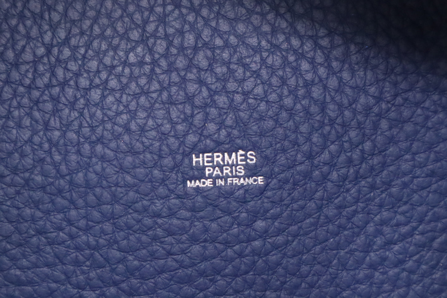 Hermes Picotin 22 in Dark Blue Leather