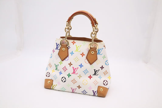 Louis Vuitton Audra in White Multicolor Monogram Canvas