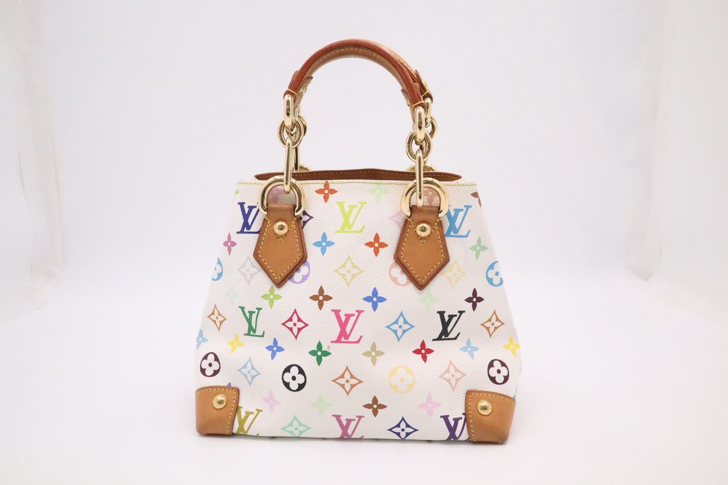 Louis Vuitton Audra in White Multicolor Monogram Canvas