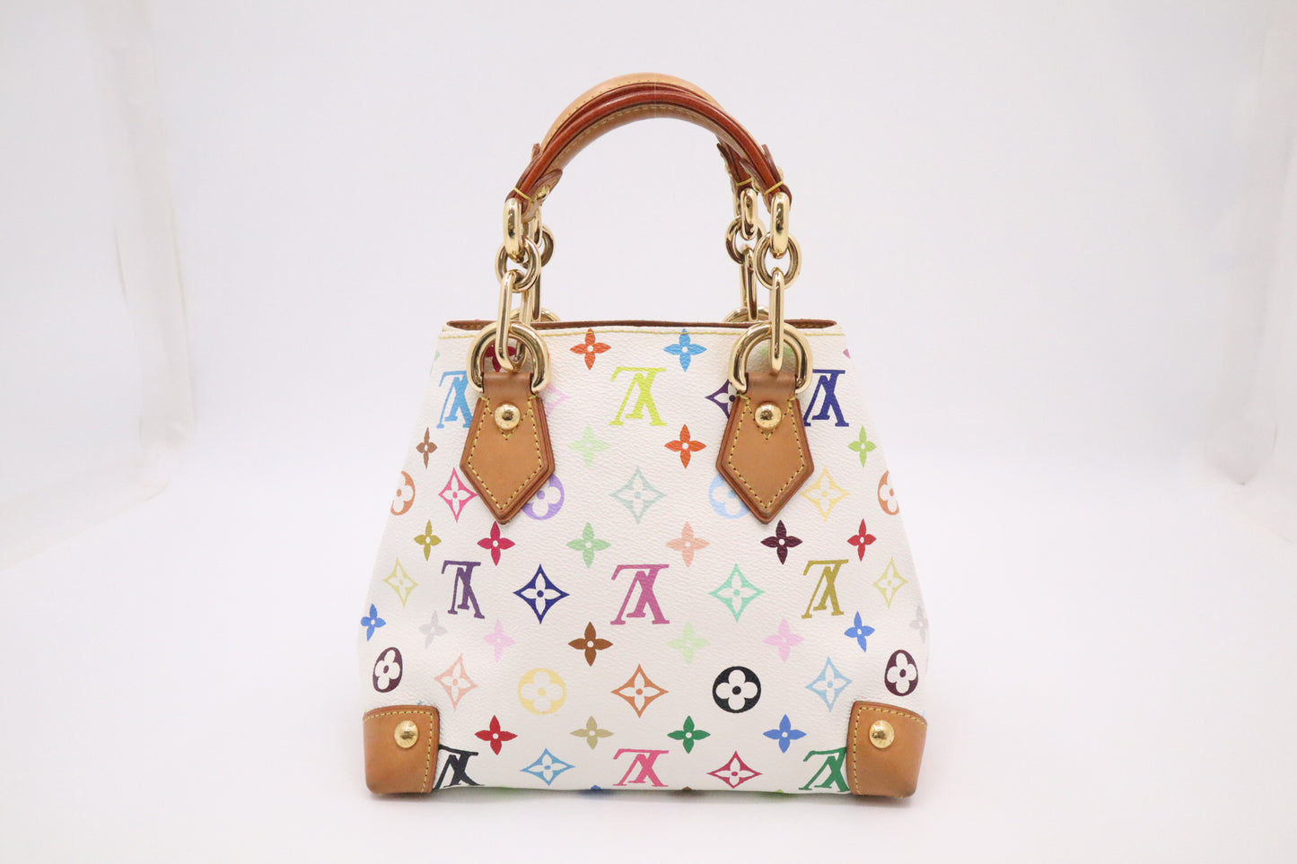 Louis Vuitton Audra in White Multicolor Monogram Canvas