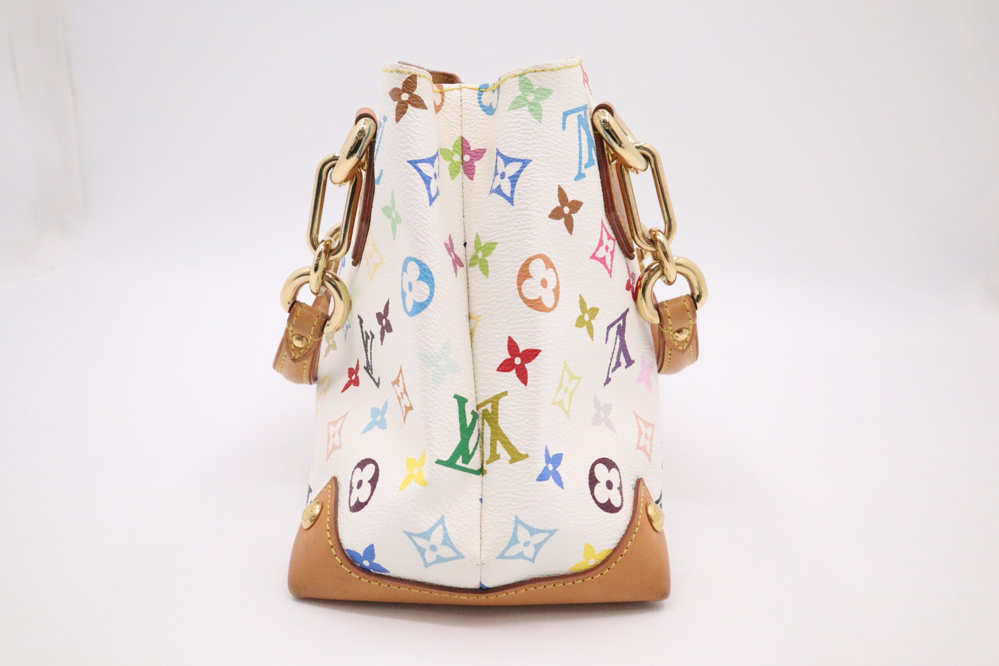 Louis Vuitton Audra in White Multicolor Monogram Canvas