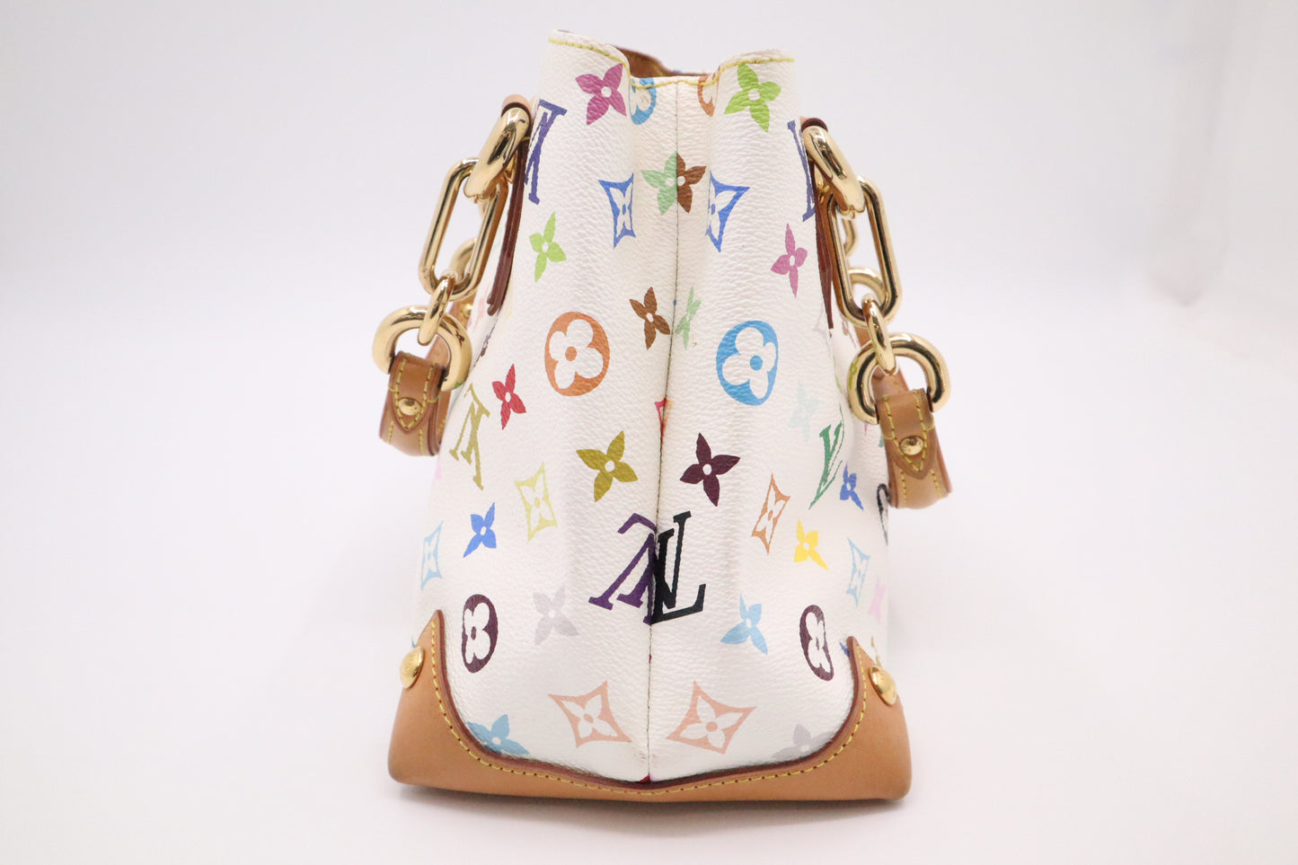 Louis Vuitton Audra in White Multicolor Monogram Canvas