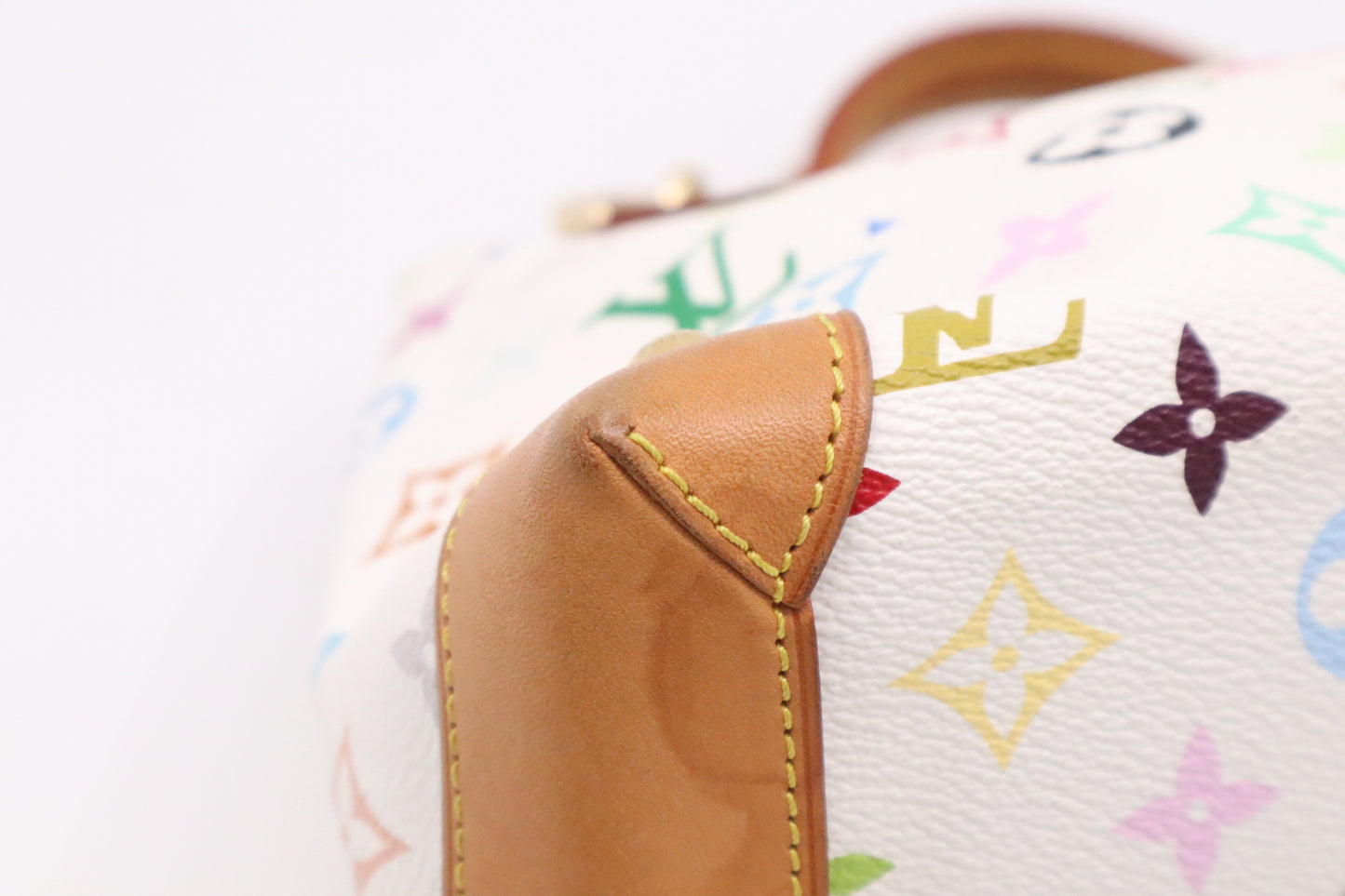 Louis Vuitton Audra in White Multicolor Monogram Canvas