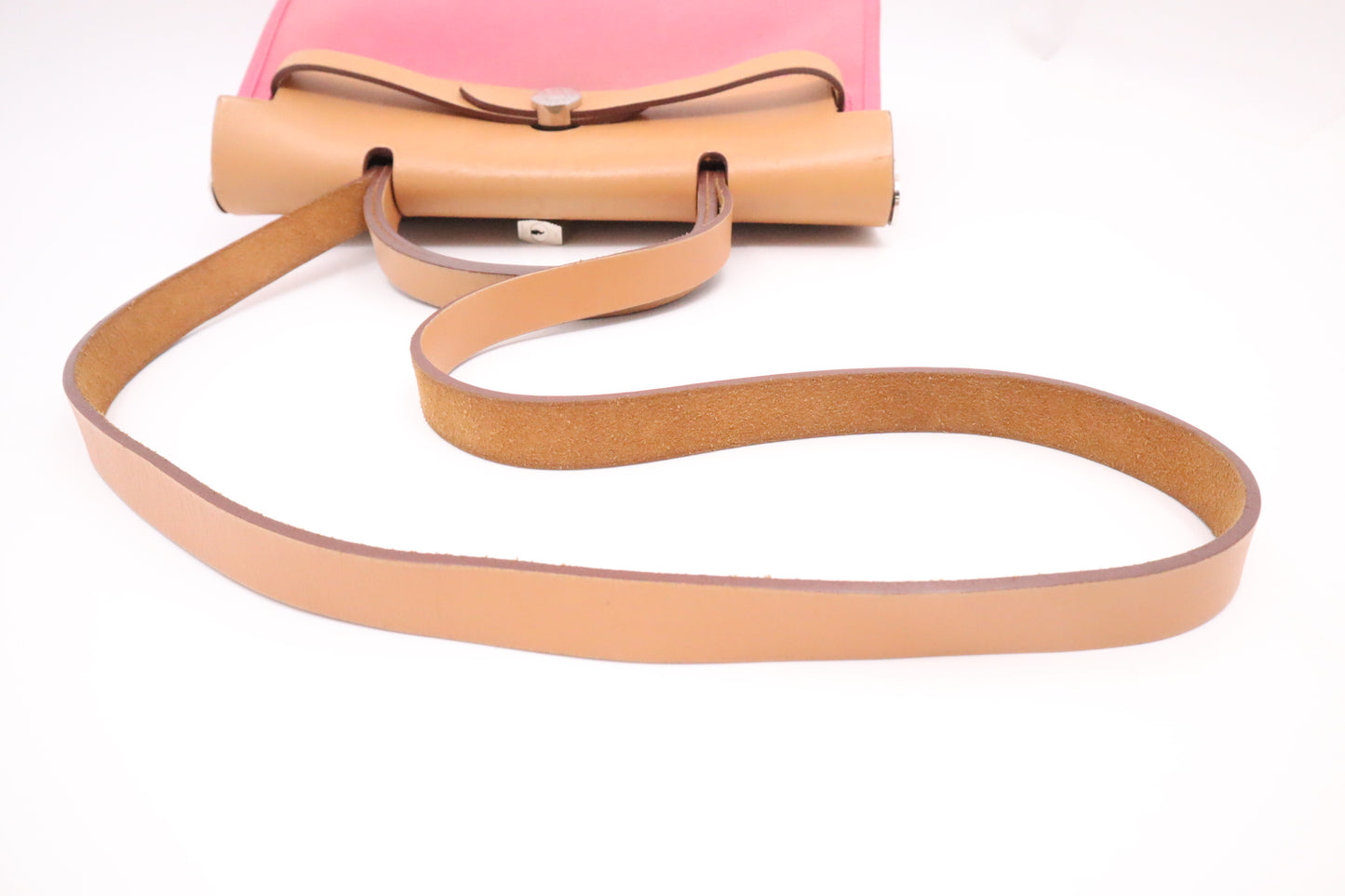 Hermes Herbag Zip 31 in Pink Canvas