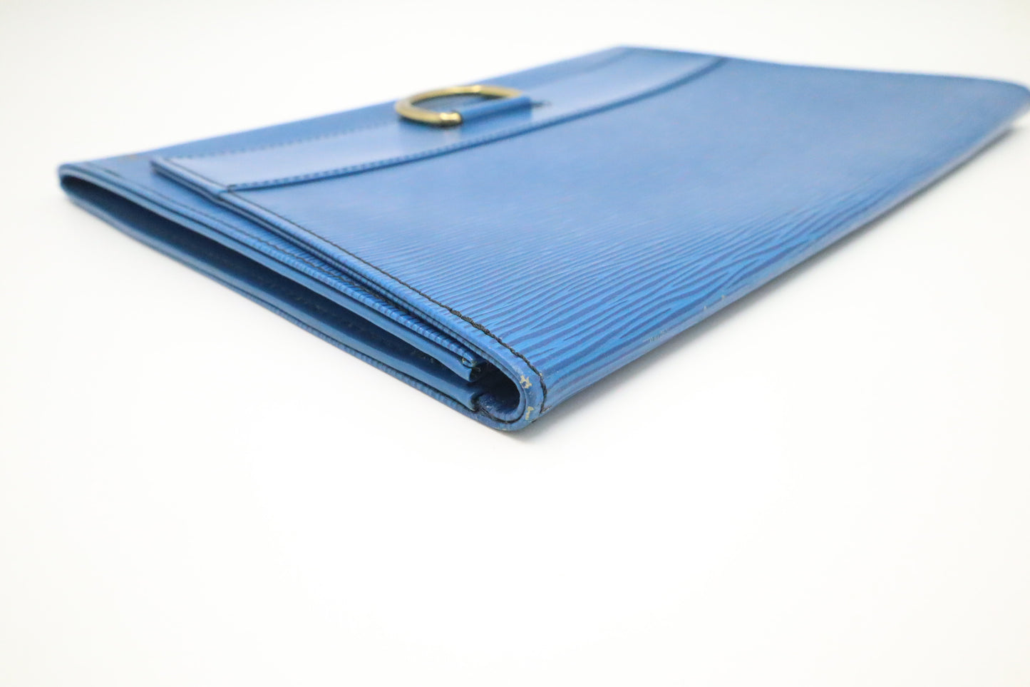 Louis Vuitton Iena Clutch in Blue Epi Leather
