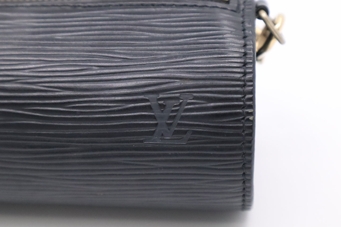 Louis Vuitton Papillon Pouch in Black Epi Leather