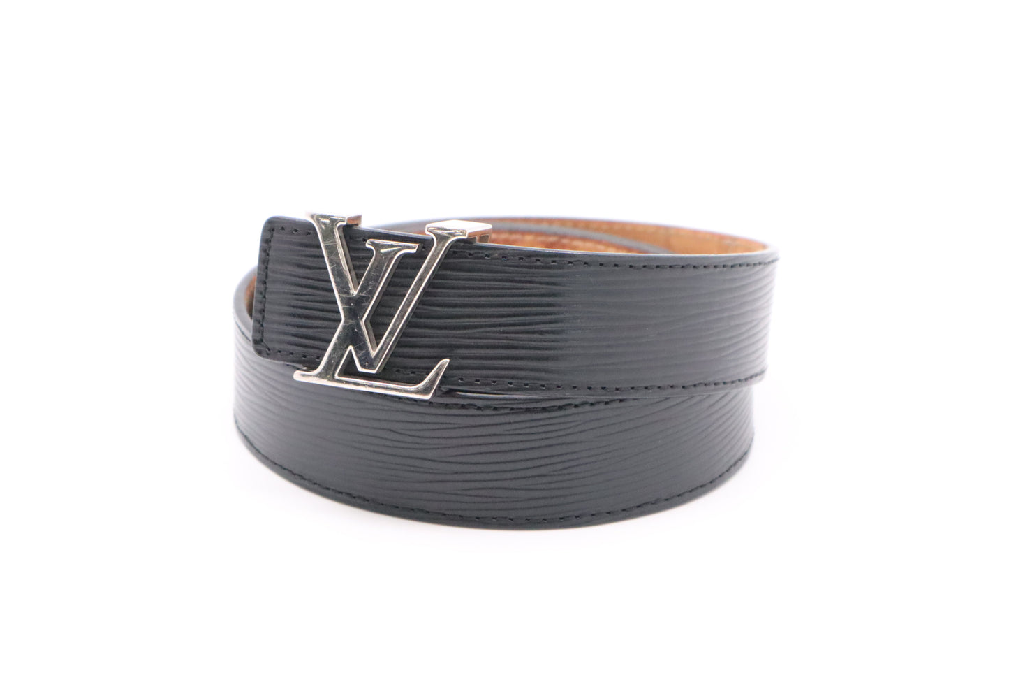 Louis Vuitton Belt in Black Epi Leather