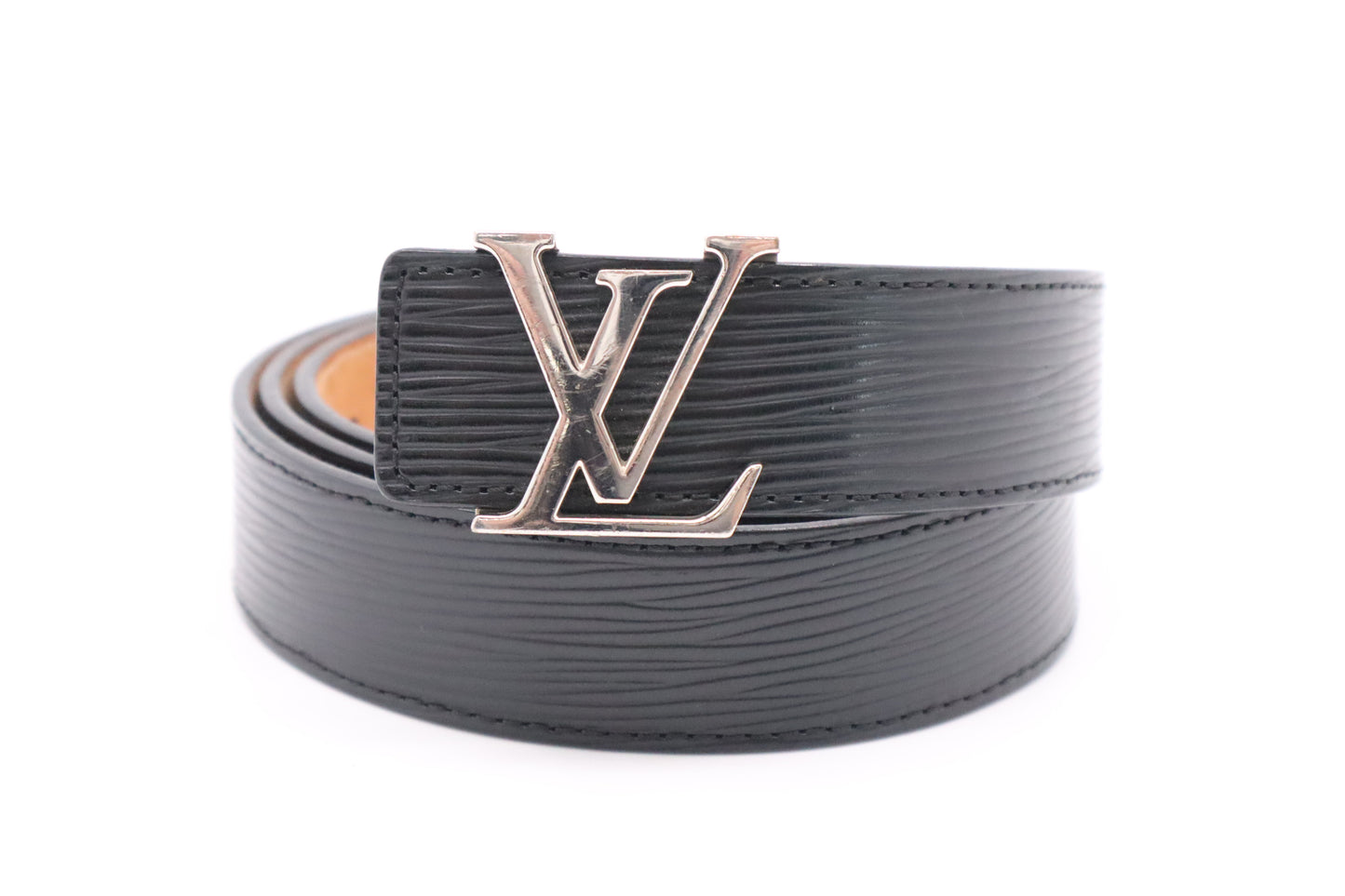 Louis Vuitton Belt in Black Epi Leather