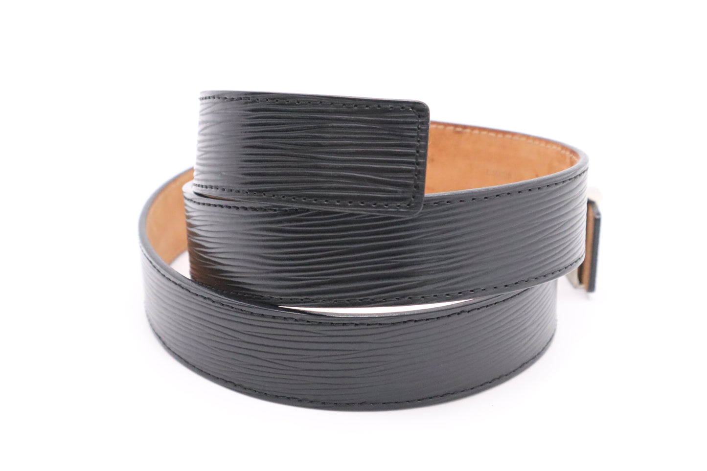 Louis Vuitton Belt in Black Epi Leather