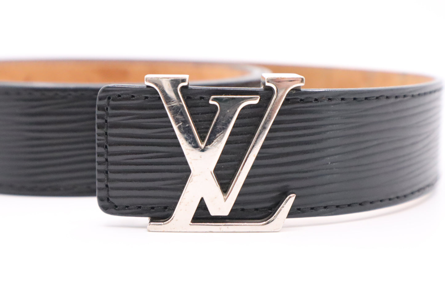 Louis Vuitton Belt in Black Epi Leather