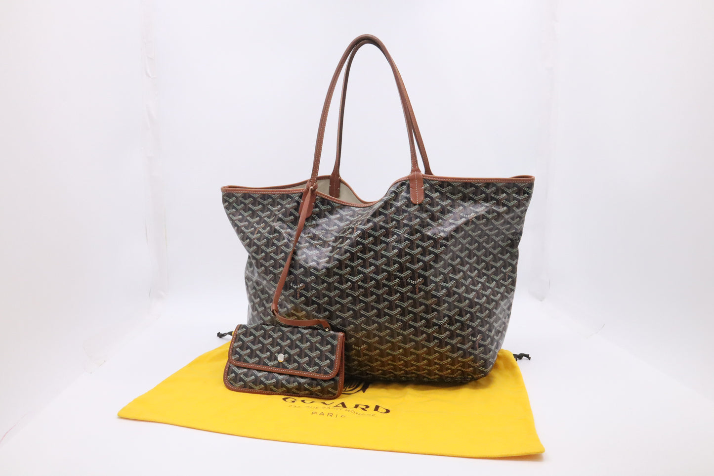 Goyard Saint Louis GM in Brown Goyardine Canvas