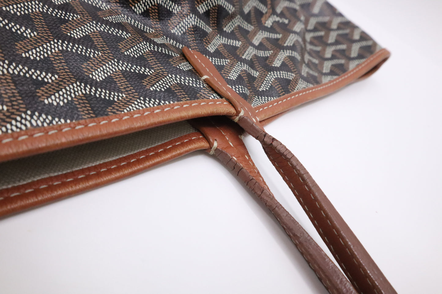 Goyard Saint Louis GM in Brown Goyardine Canvas