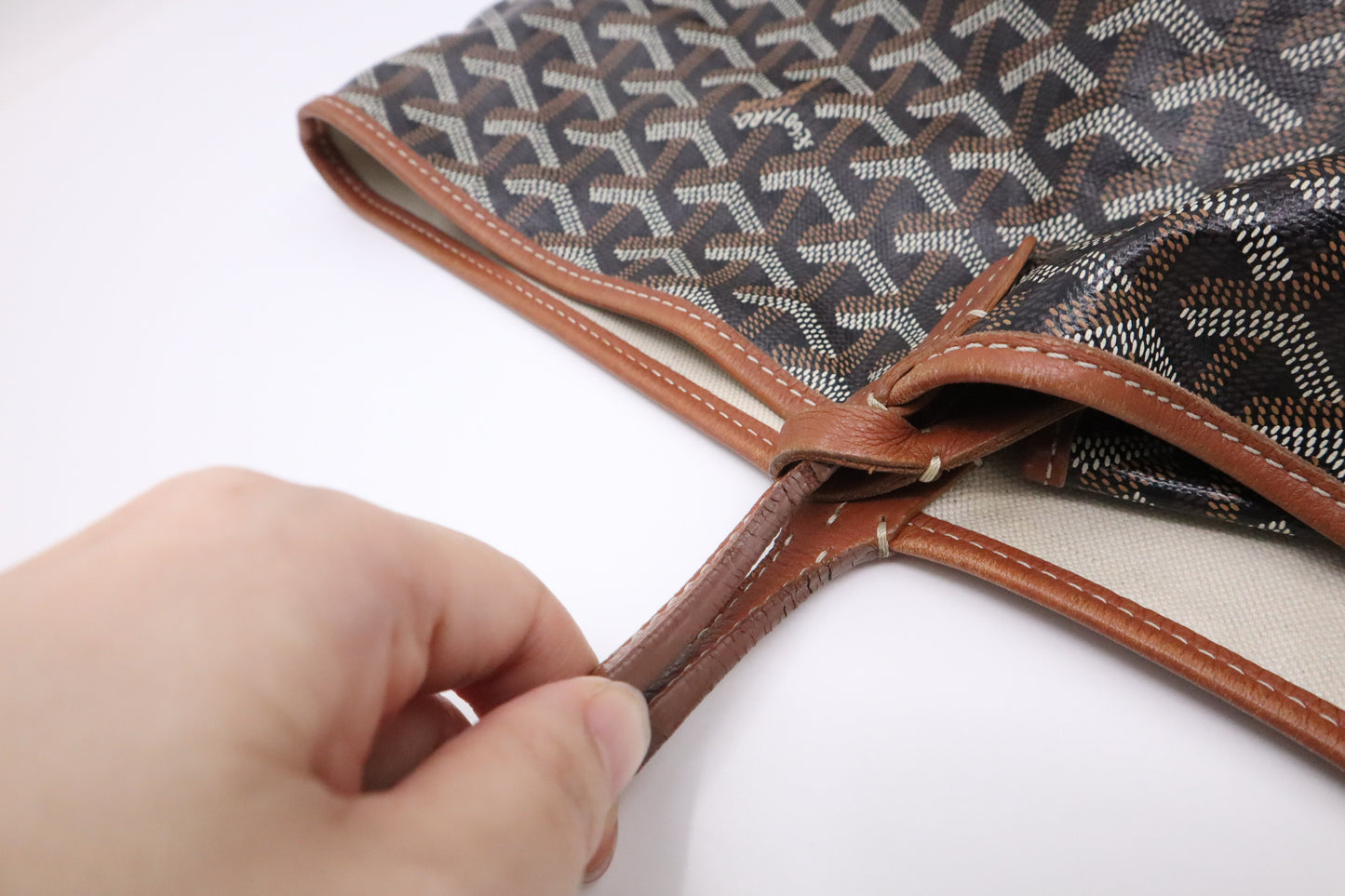 Goyard Saint Louis GM in Brown Goyardine Canvas