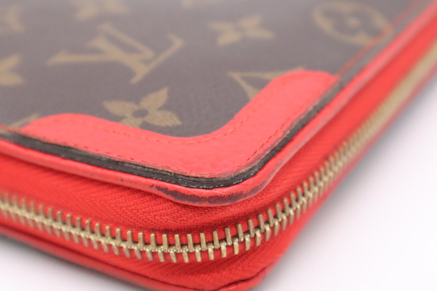 Louis Vuitton Retiro Daily Organizer in Monogram Canvas and Red Leather