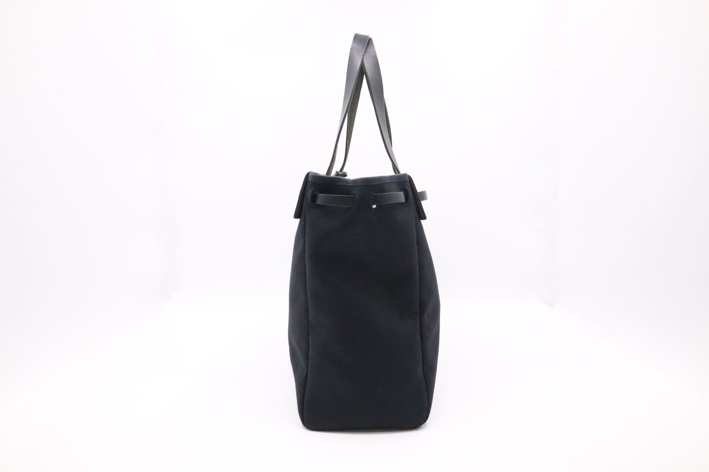 Hermes Herbag Cabas in Black Canvas