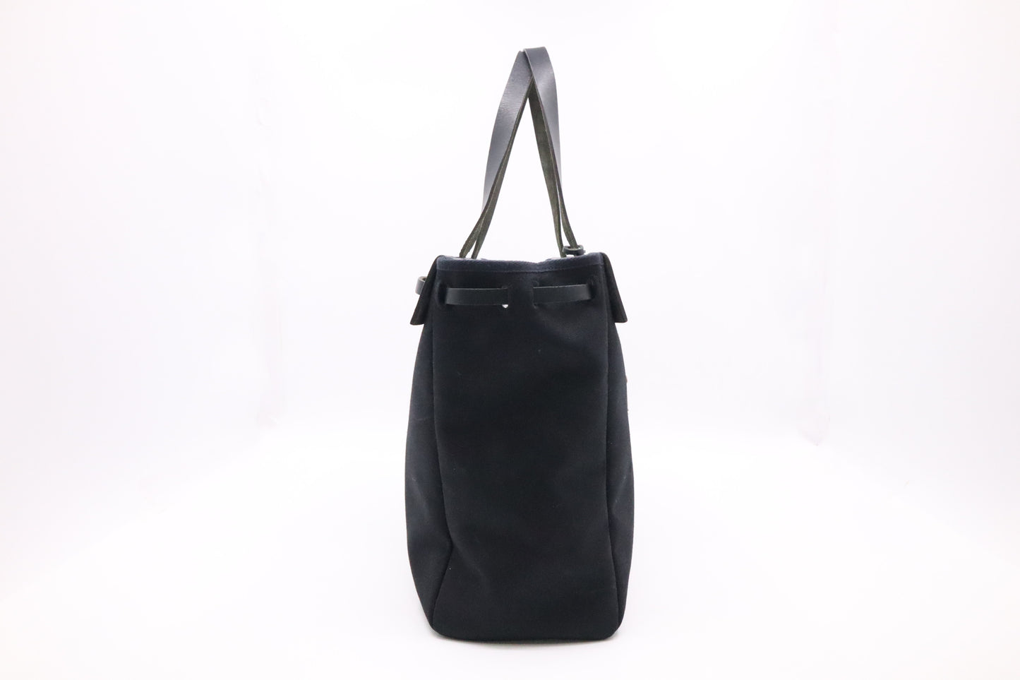 Hermes Herbag Cabas in Black Canvas