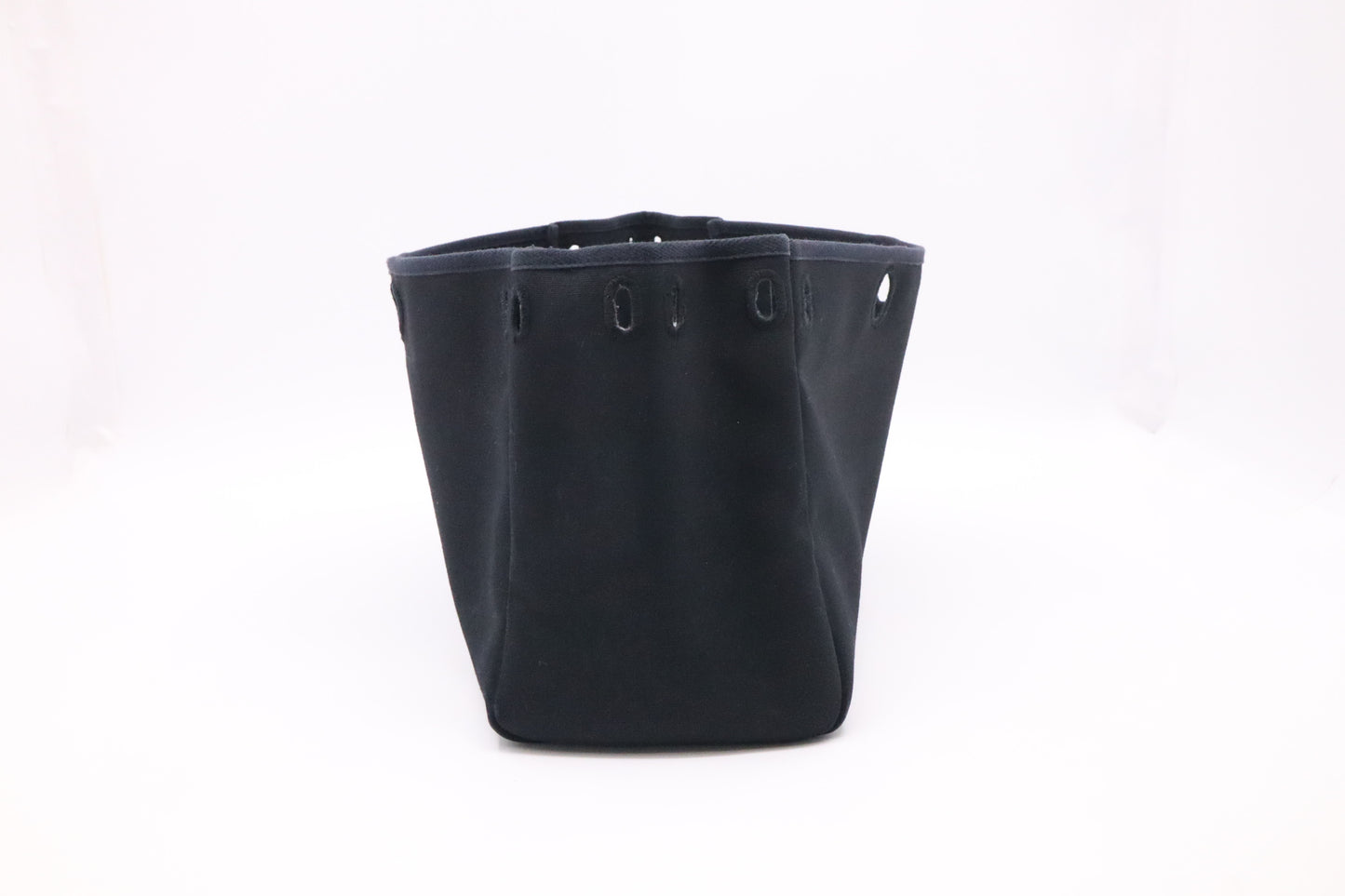 Hermes Herbag Cabas in Black Canvas