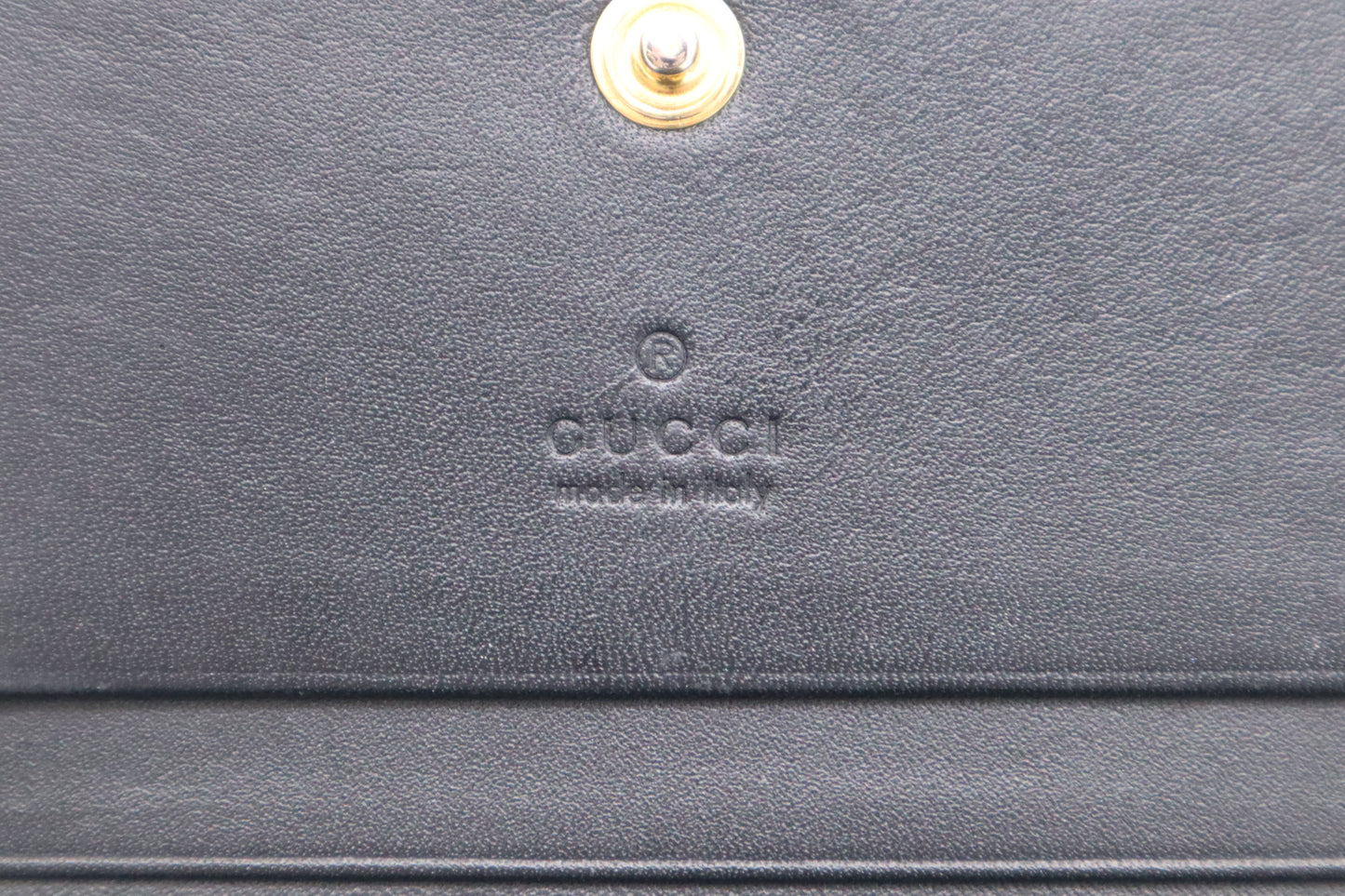 Gucci Bee Compact Wallet in GG Supreme Canvas