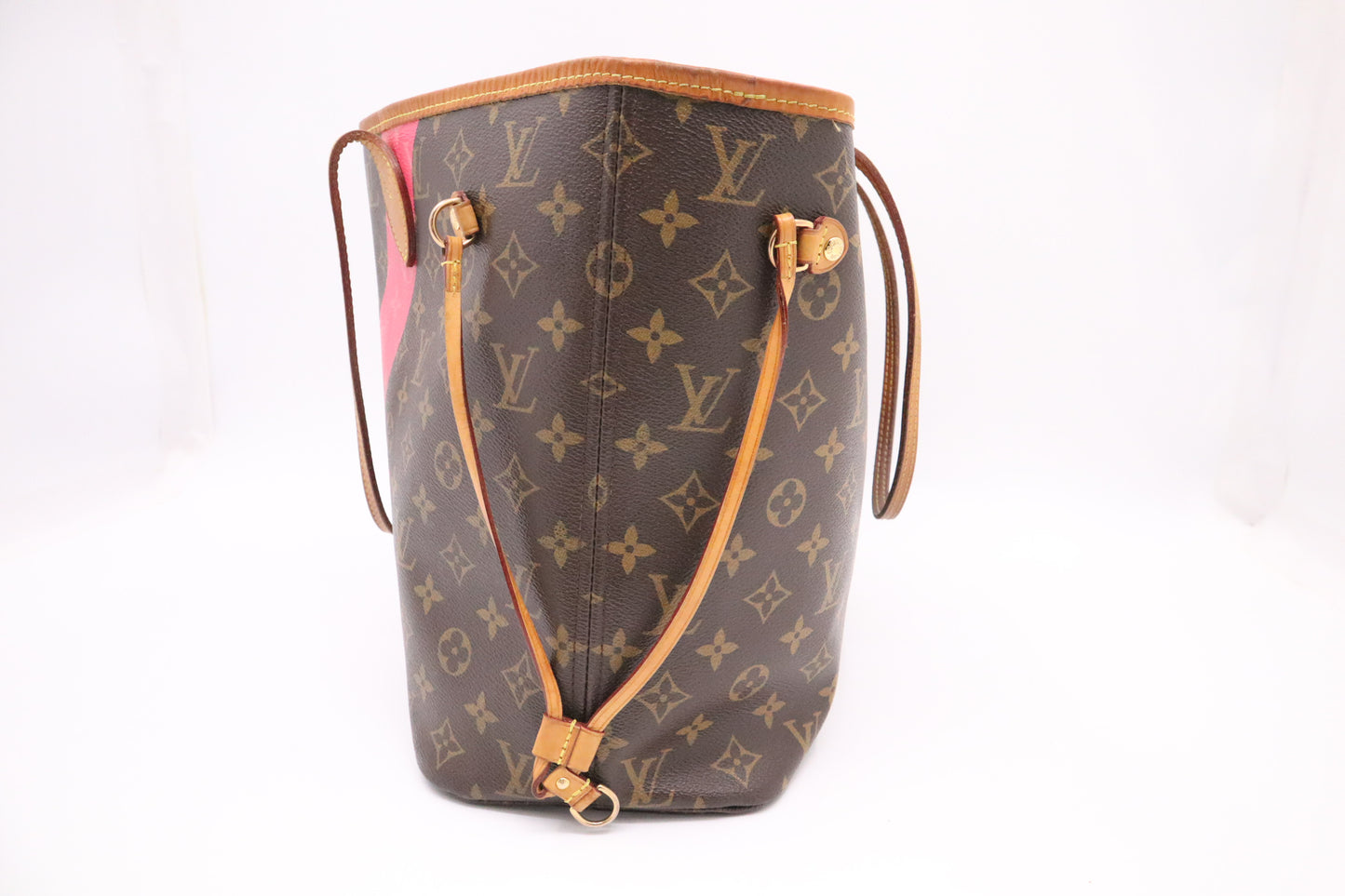 Louis Vuitton Volez Voguez Valises Neverfull MM in Pink and Monogram Canvas