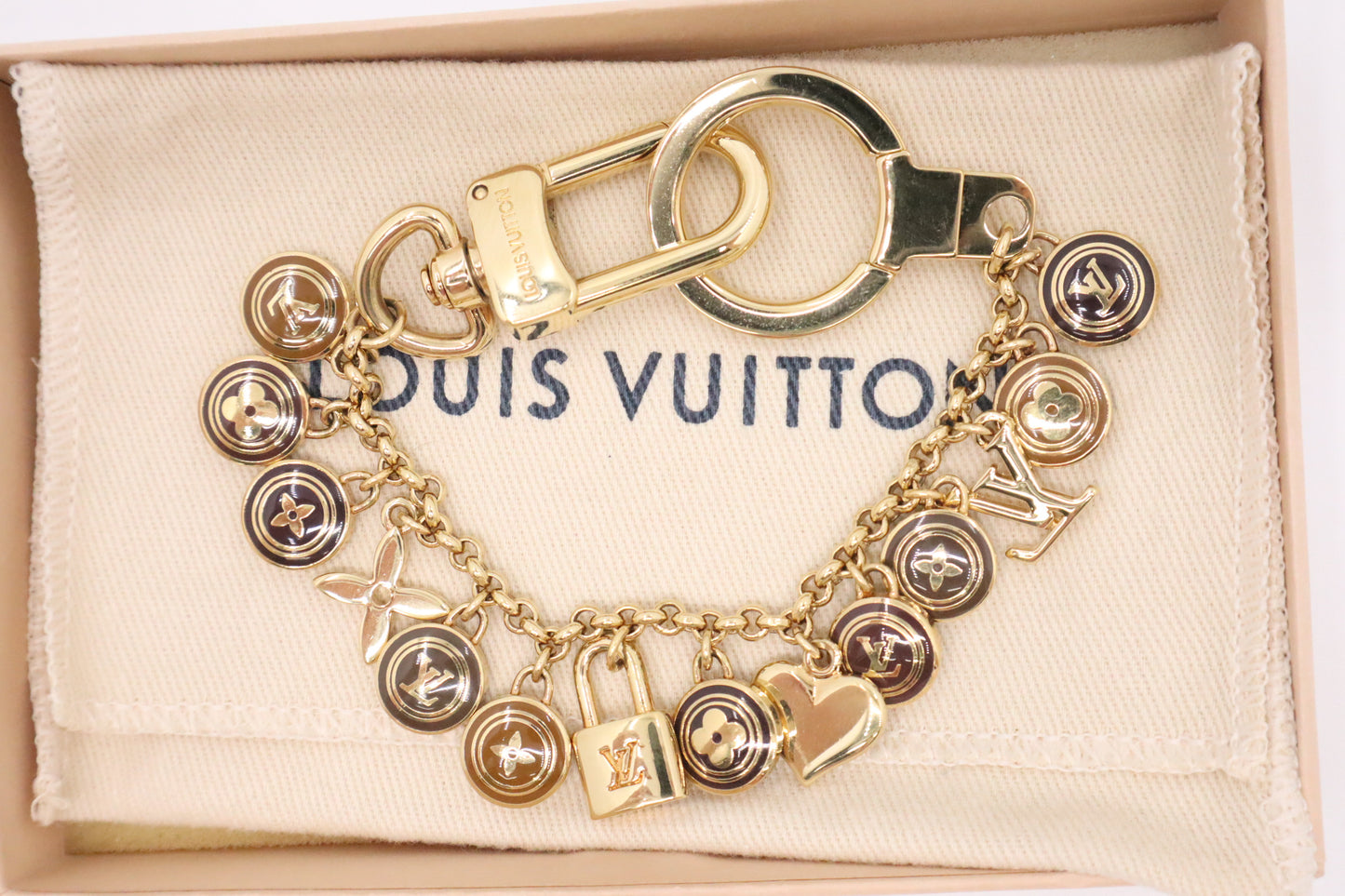 Louis Vuitton Porte Cles Chaine Pastilles Charm