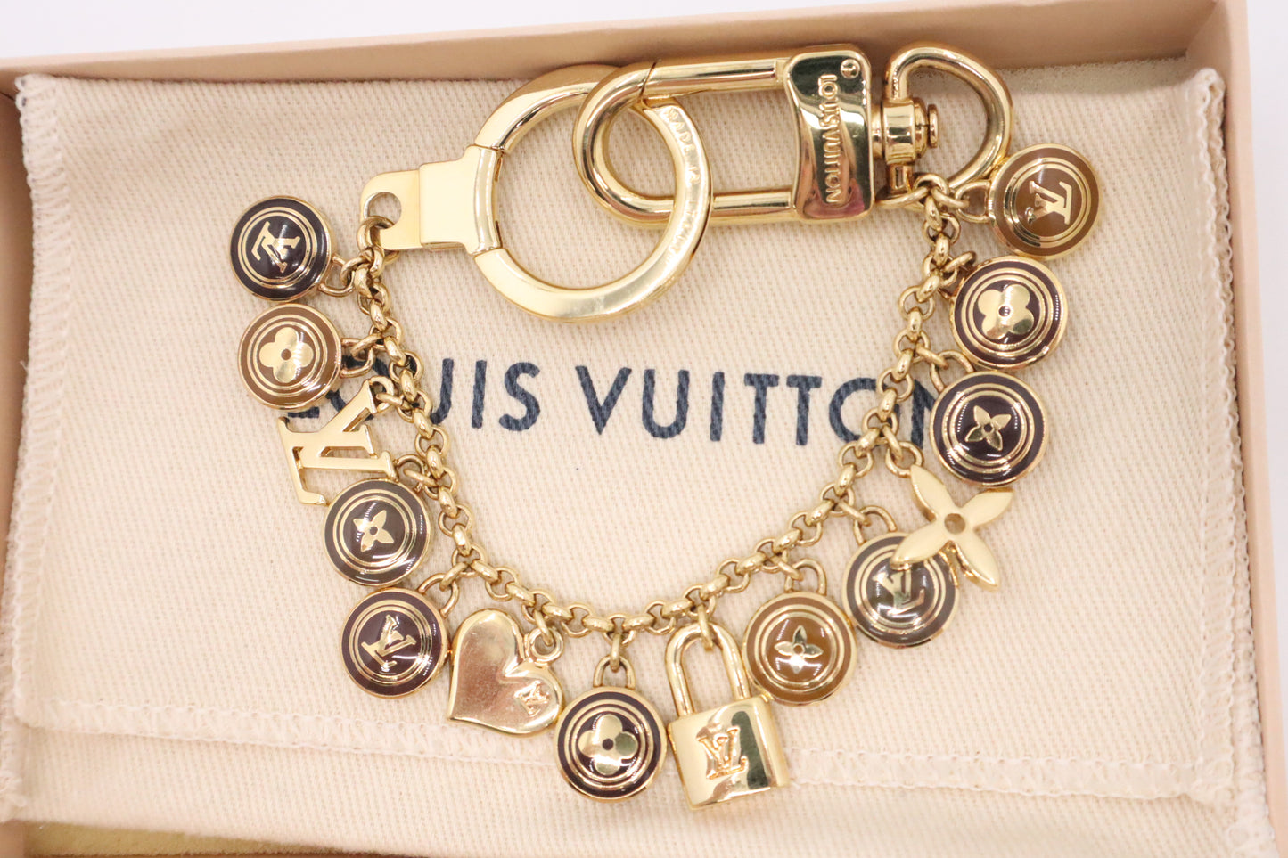 Louis Vuitton Porte Cles Chaine Pastilles Charm