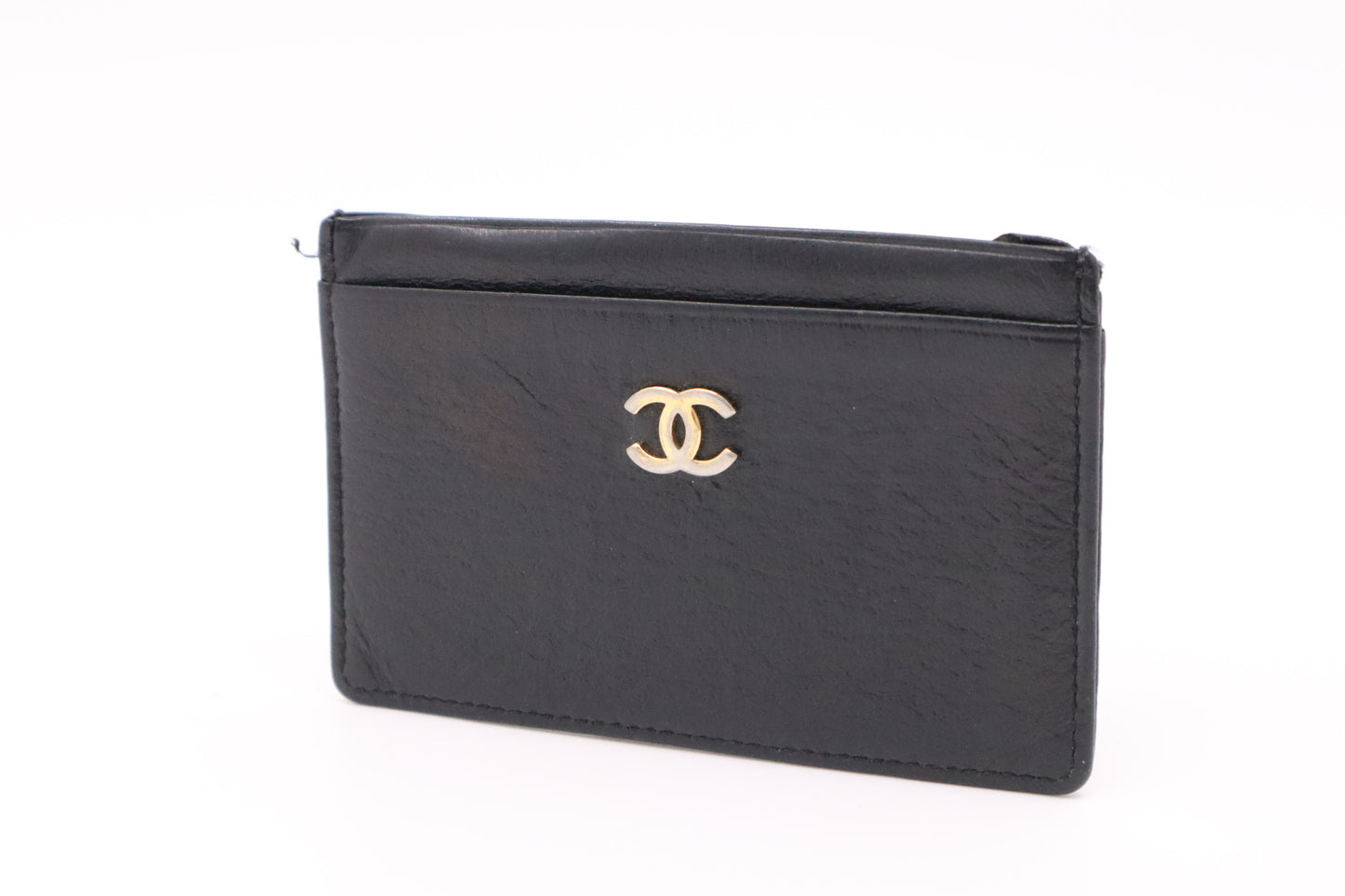 Chanel Card Case in Black Leather