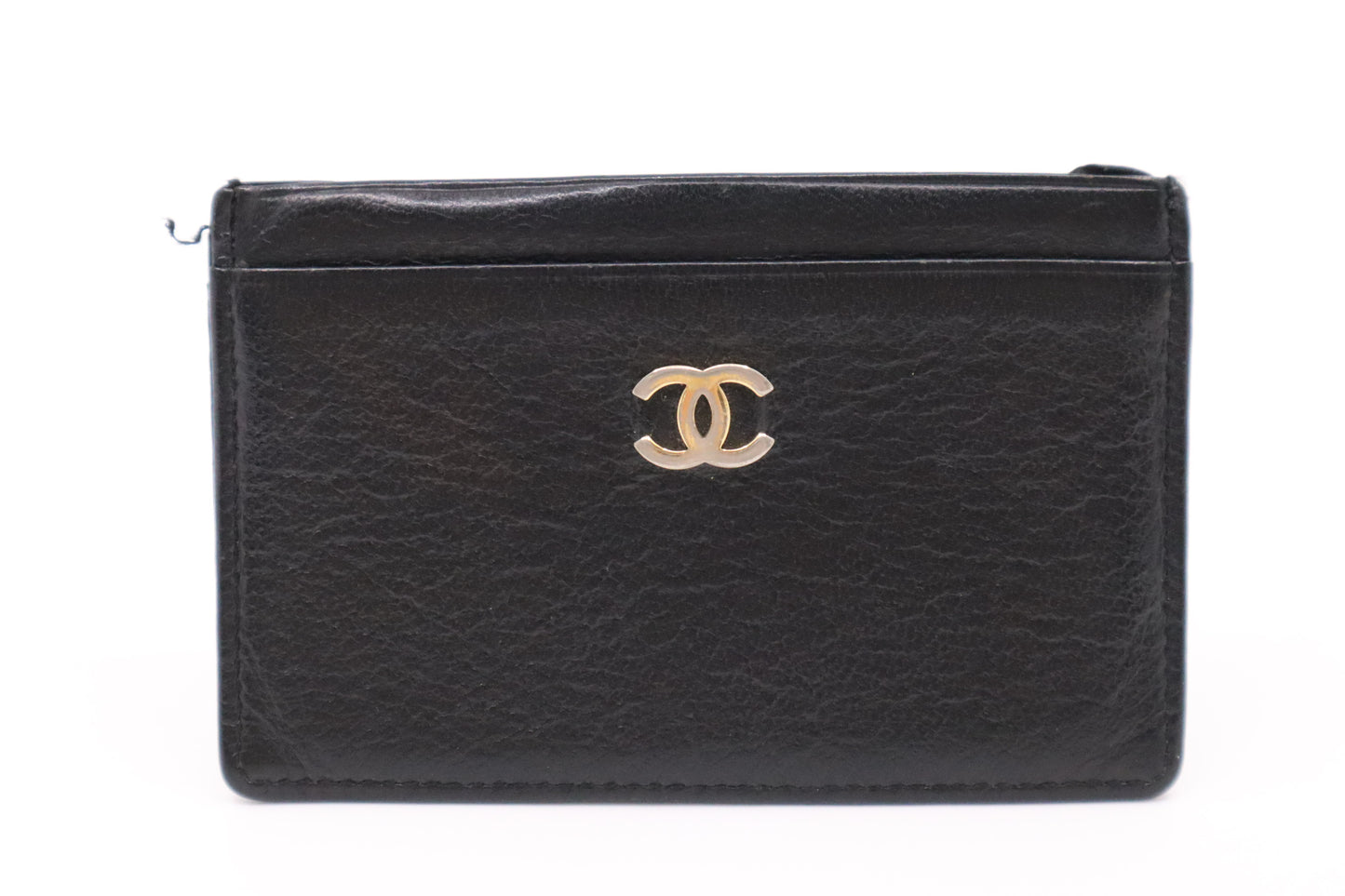 Chanel Card Case in Black Leather