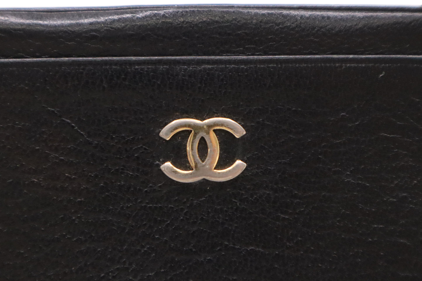 Chanel Card Case in Black Leather